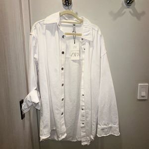 Zara Long Jean Jacket